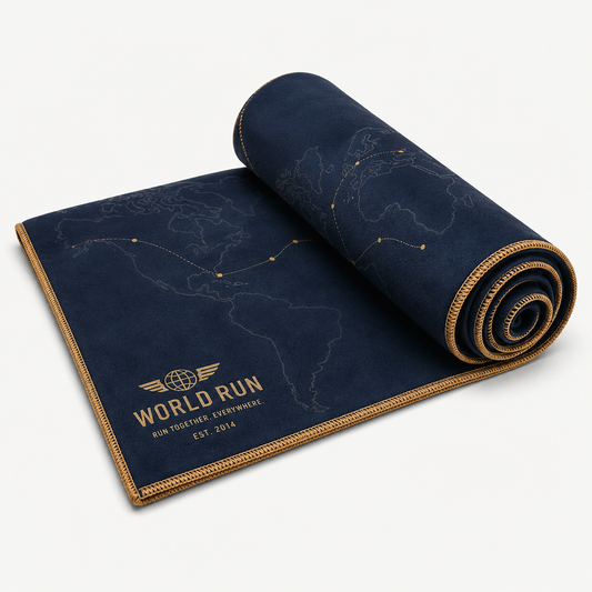 World Run Premium Microfiber Sports Towel